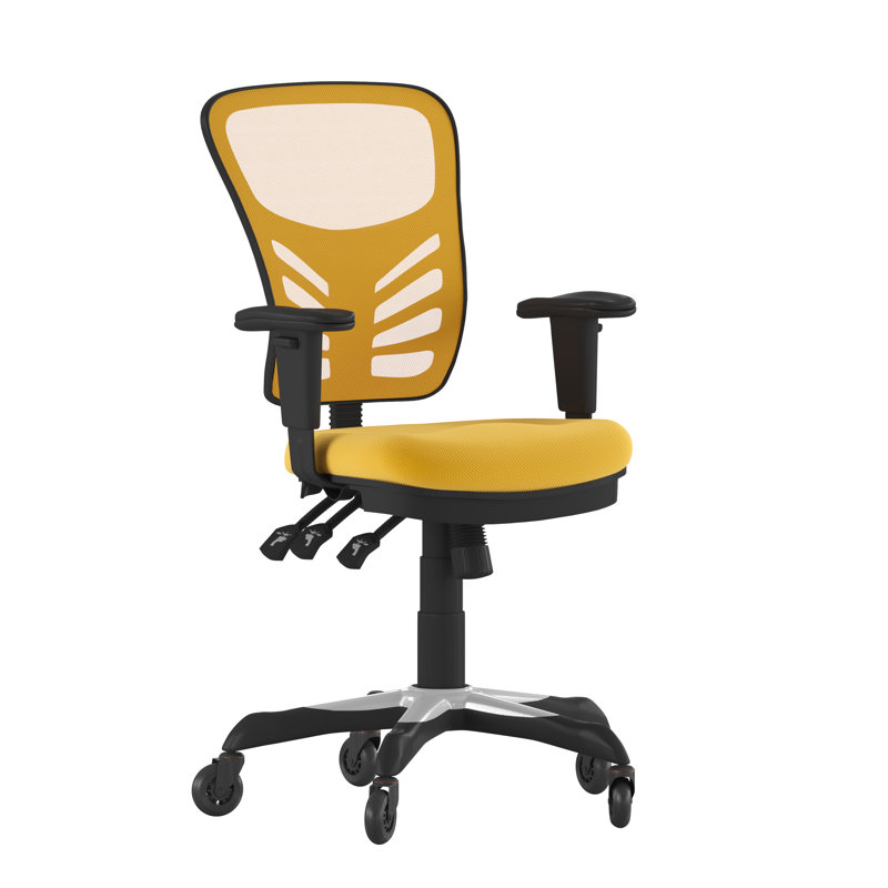 Chaise ergonomique , Noir, Jaune