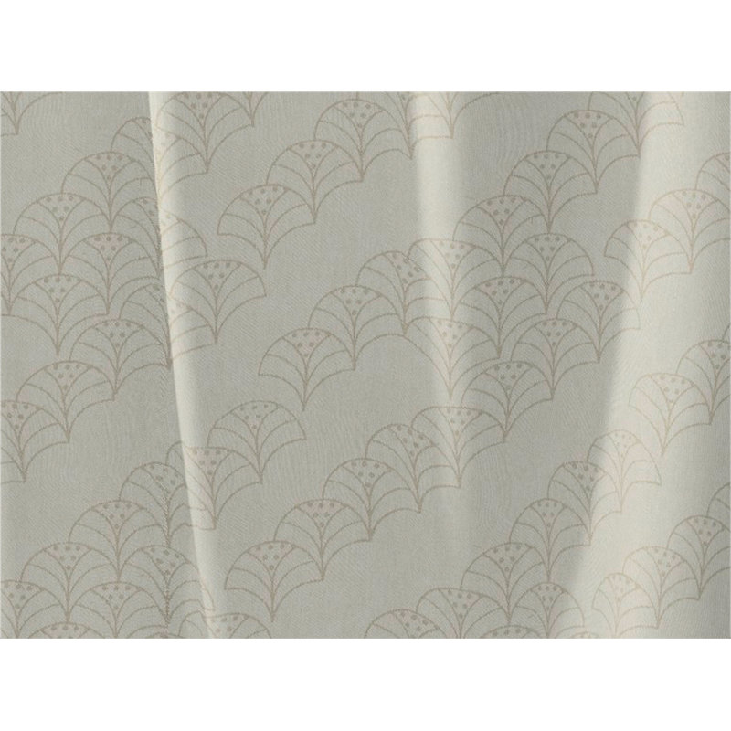 Lizeth Pencil Pleat Opaque Single Curtain, Light grey., 225cm Width x 145cm Drop