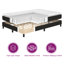 Cadre de lit avec matelas en tissu