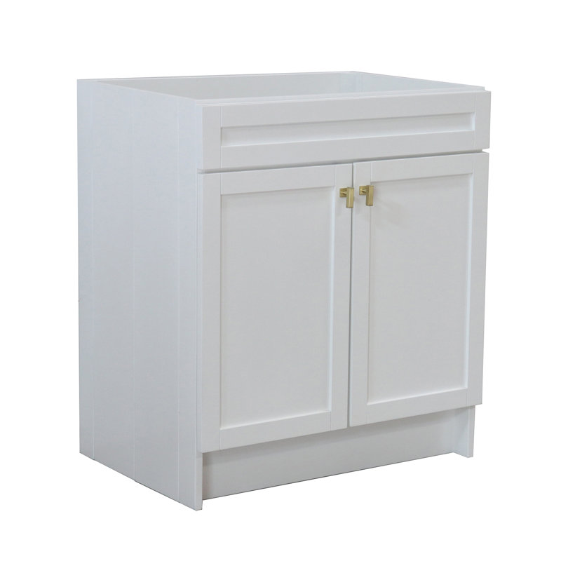 Base de meuble-lavabo simple SmartFold de 30 po seulement en blanc