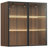 Sayler 31.5" W Manufactured Wood/ Aluminum and Glass Curio Cabinet