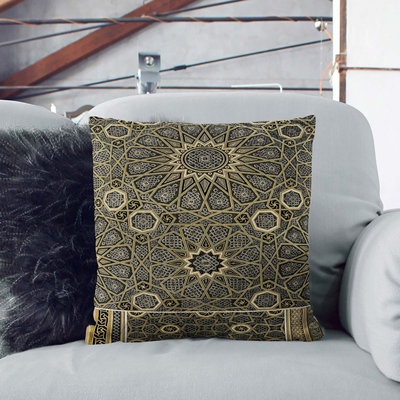 Geometric Square Throw Cushion