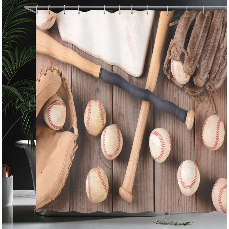 Shower Curtain with Hooks Included, 75" H x 69" W