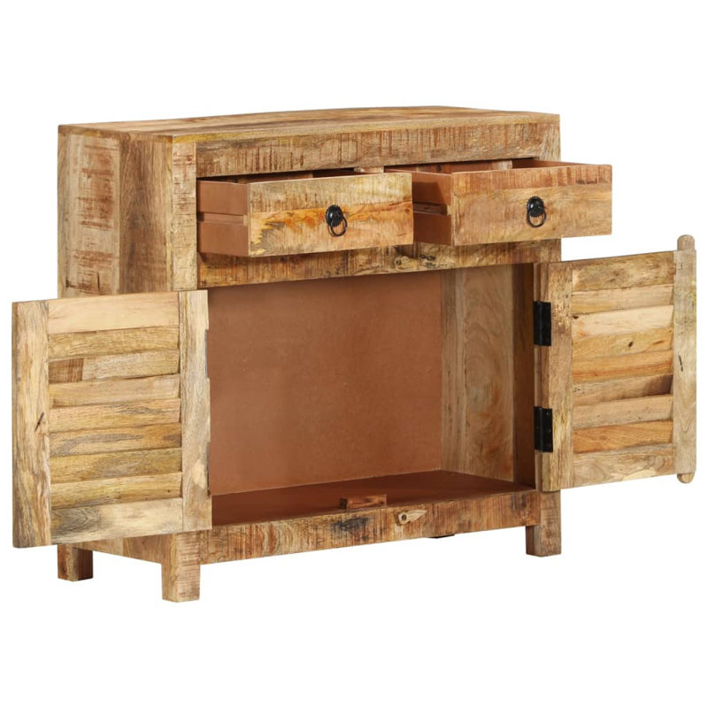  Buffet 27,6 po x 11,8 po x 26,8 po en bois de manguier massif