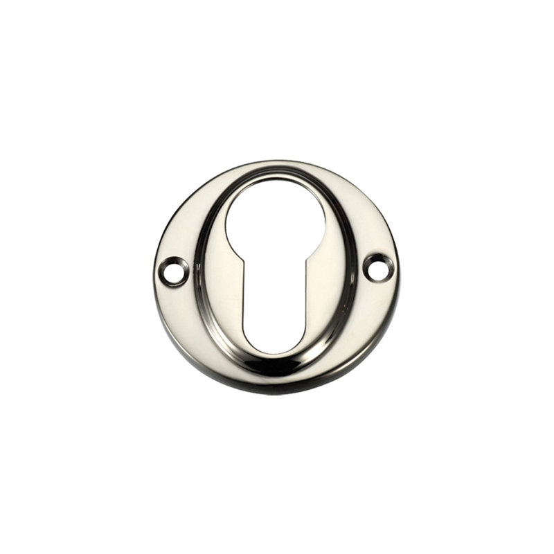 Euro Profile Escutcheon, Brass Nickel