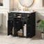 Meuble-lavabo de 30 po avec lavabo encastré et tiroirs, surface peinte, portes à fermeture en douceur, armoire de salle de bain avec tiroir basculant