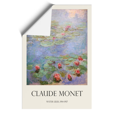 Water Lilies Lily Pond Print by Claude Monet - Frameless Print