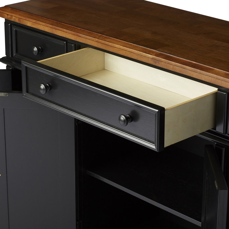 Courtdale 60'' Sideboard, Ebony/Almond