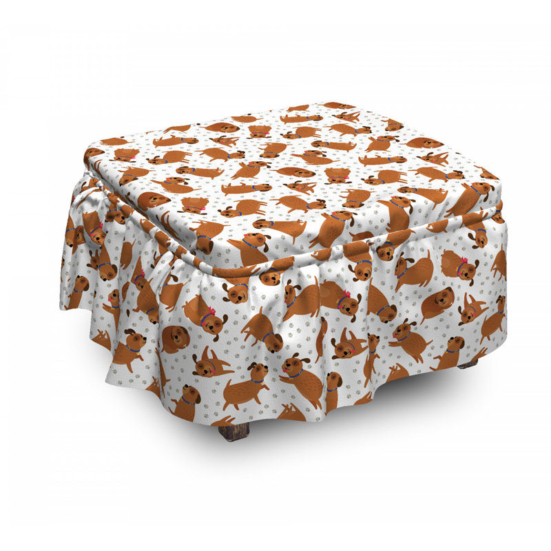 Housse pour repose-pieds animaux et pattes