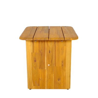 Square Acacia Outdoor Side Table
