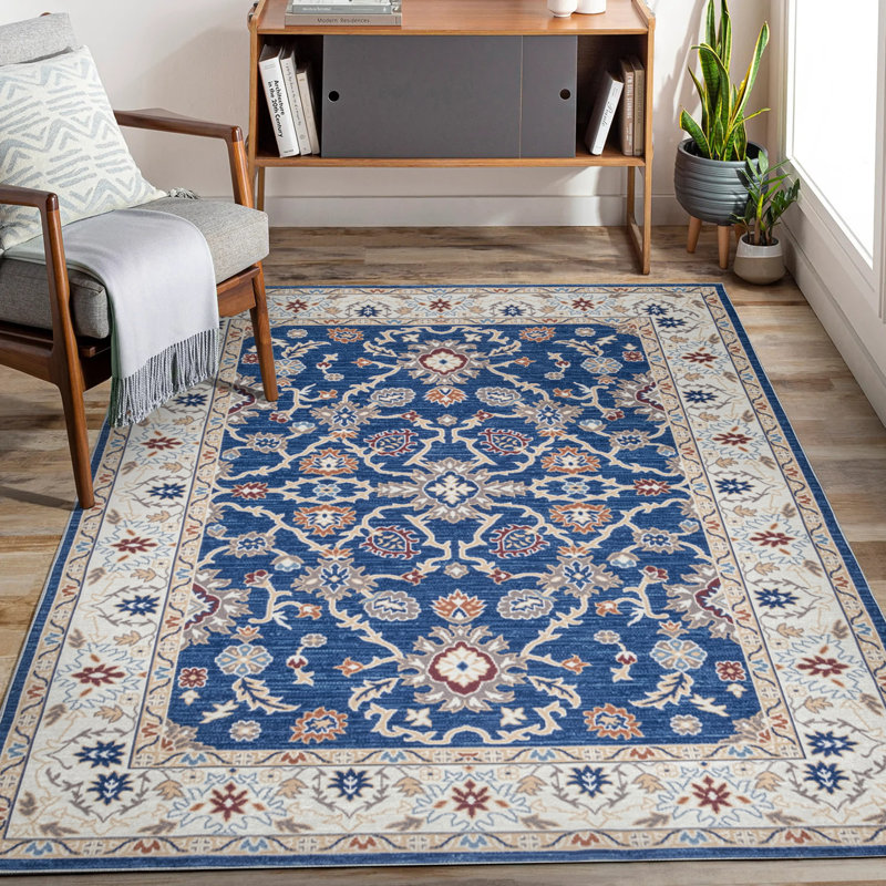 Tapis rectangulaire Roei avec envers antidérapant, Rectangle 5 pi x 7 pi 1 po