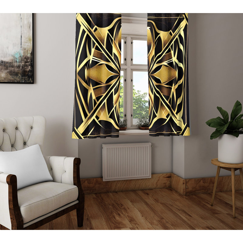 Rideau en polyester Birdene, L 40 po x L 82 po