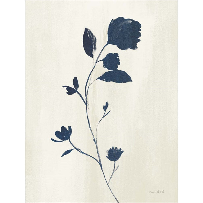Simple Nature III Indigo Cream par Danhui Nai - impression encadrée