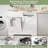 Liora Push-Pull Trash Cabinet With 20 Gallons Wooden Free Standing  (Trash Can Not Included)-111530792