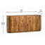 Buffet en bois massif 76 po Boulder-1430989746