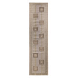 Rug & Kilim's Scandinavian Style Flat-Weave Gray Blue Geometric Pattern
