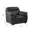  Fauteuil en cuir avec repose-pieds Vegan