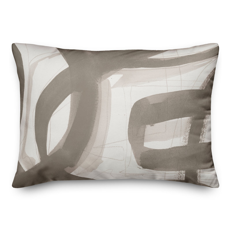 Outdoor Rectangular Pillow Cover & Insert, Gray