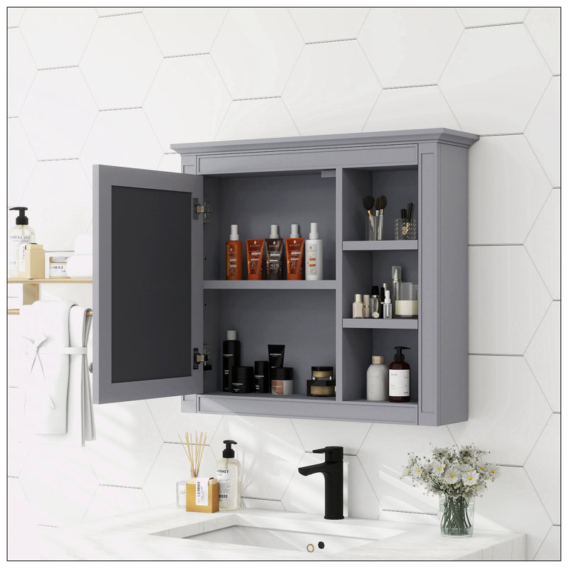 Pharmacie murale 30 "x 28", Gris
