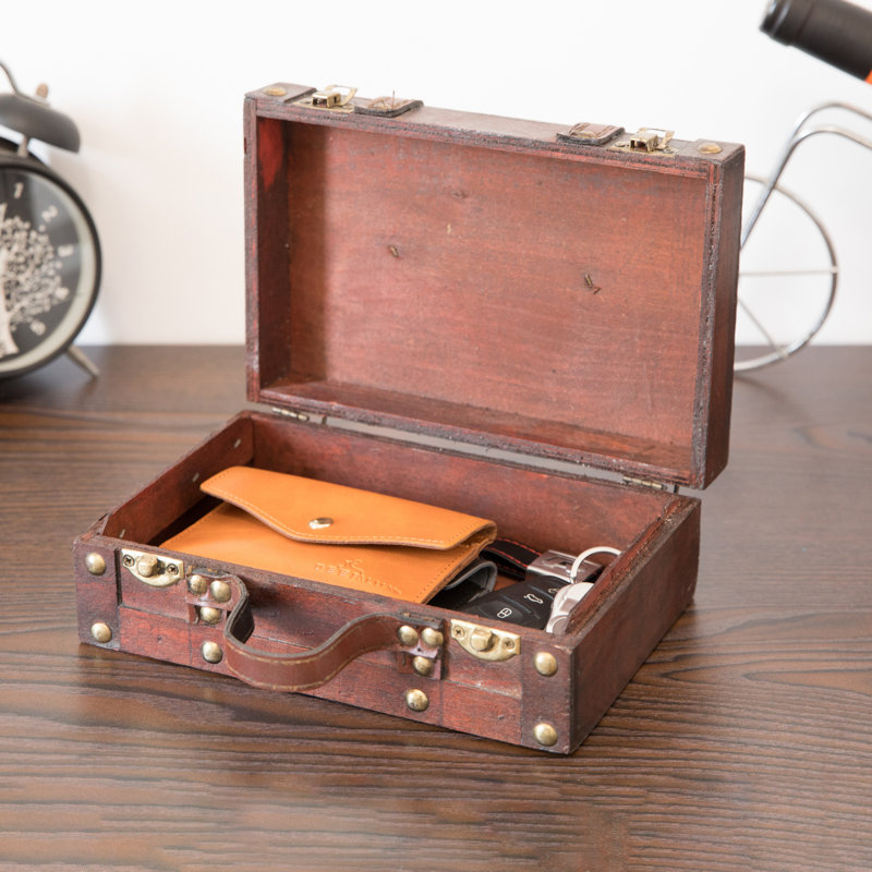 Vanscoy Wooden Decorative Trunk