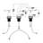 3 Hole Bathroom Sink Faucet with Pop Up Drain and 2 Handles-120650295