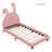 Upholstered PU Leather Platform Bed-666829895-666829892