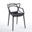 Chaises de salle à manger en plastique avec design moderne, ensemble de 4-805375271