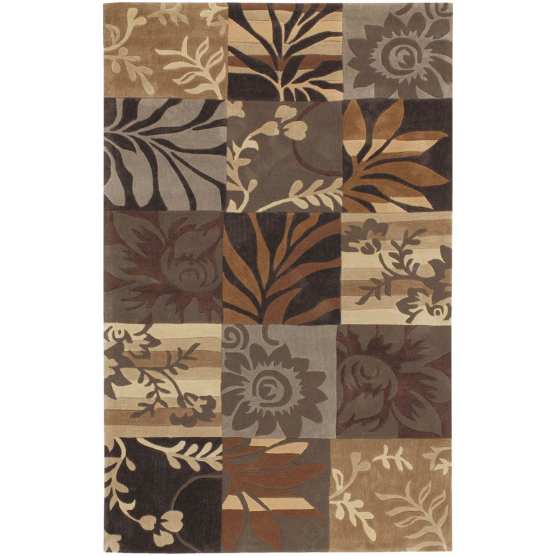 Anshuman Floral Indoor Rug, Rectangle 5' x 7'6"