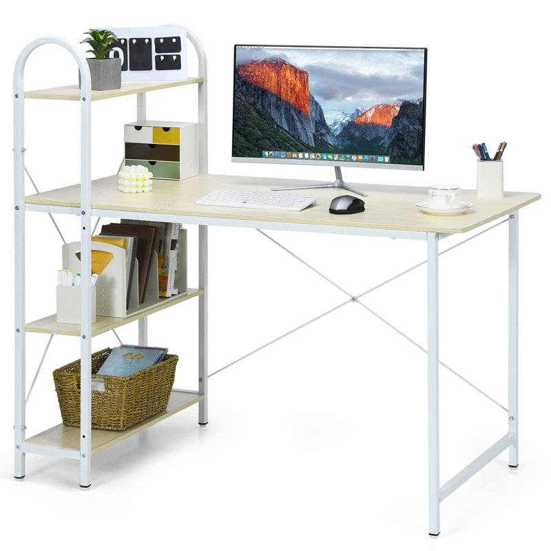Computer Desk, White, Wood