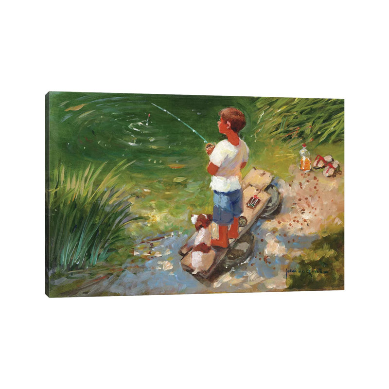 Expecting A Bite by John Haskins - Wrapped Canvas Gallery-Wrapped Canvas Giclée, 20.32cm H x 30.48cm W