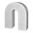 Modern Neutral Marble Horseshoe Tabletop Decorative Object-149648823
