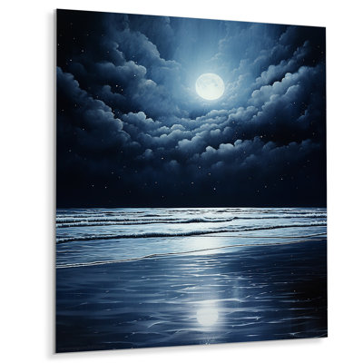 " Beach Photo Serene Moonlight II "