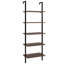 Juno  184.5cm H x 60cm W Steel Ladder Bookcase