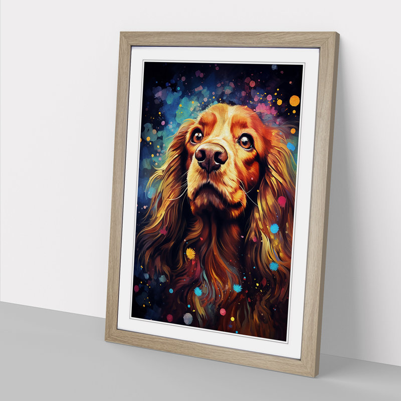Single Picture Frame Print on Wood, Oak Framed, 64cm H x 46cm W