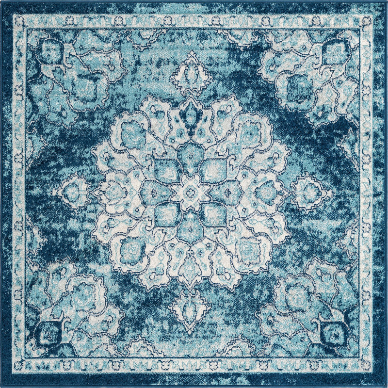 Mirveta Oriental Indoor Rug, Square 5'
