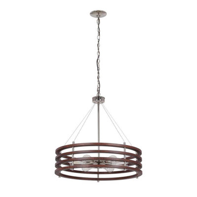 Luminaire suspendu 6 lumières Manelyk