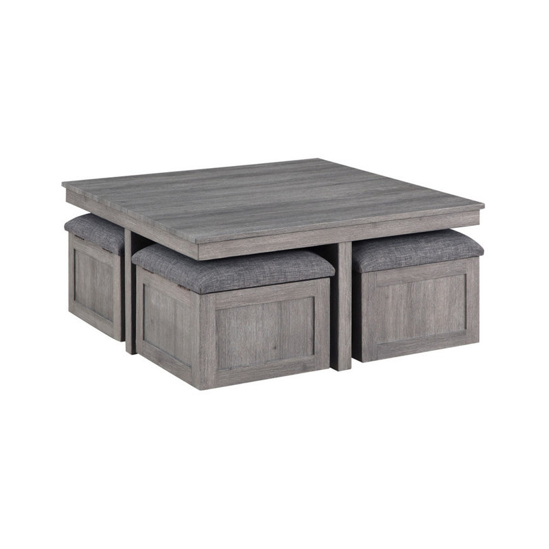 Fortescue Coffee Table, Distressed Gray