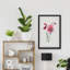 «Blooming Pink Smudge», reproduction encadrée-1397770383