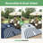 Shimeek Reversible Indoor/Outdoor Area Rug, Waterproof Plastic Outdoor Mat, Blue&White,Rectangle 6' x 9'-12404663-17981003