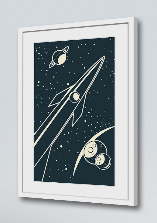 Deep Space - Print on Canvas, 91cm H x 61cm W x 3.81cm D