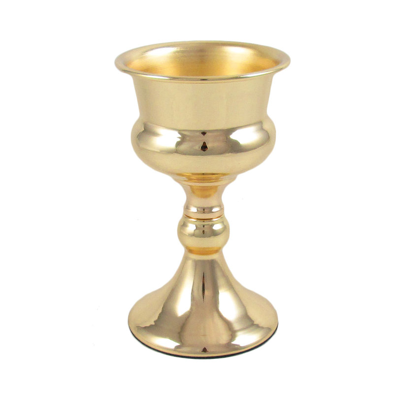 Vase de table en métal Feder, Doré, H 13,5 po x l 5,25 po x P 5,25 po