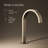 Components Bathroom Sink Spout with Ribbon Design-124974587