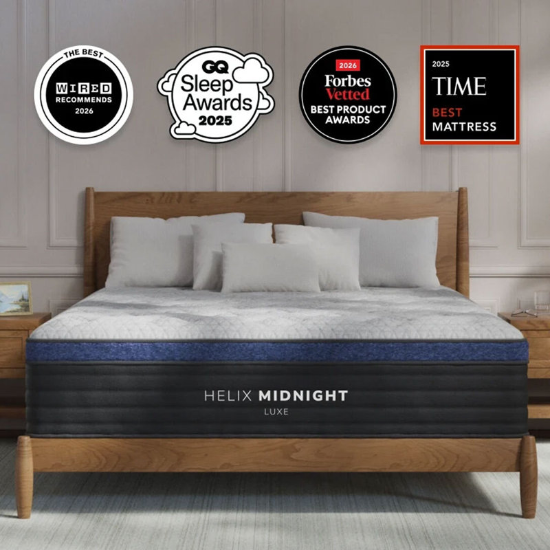 Matelas hybride moyen de 13 po Helix Midnight Luxe, Très grand californien