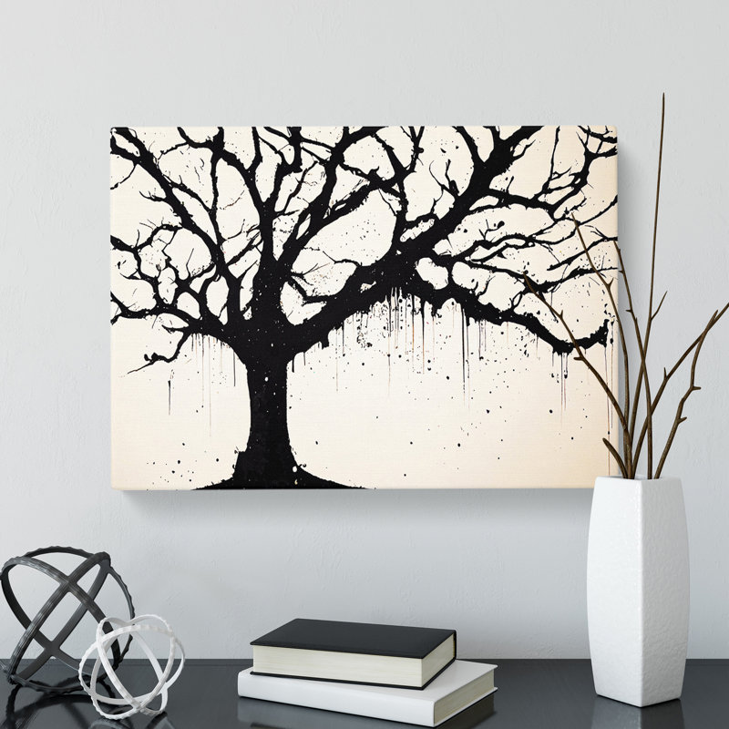 Ethereal Tree Abstract - Wrapped Canvas, 40cm H x 60cm W x 3cm D