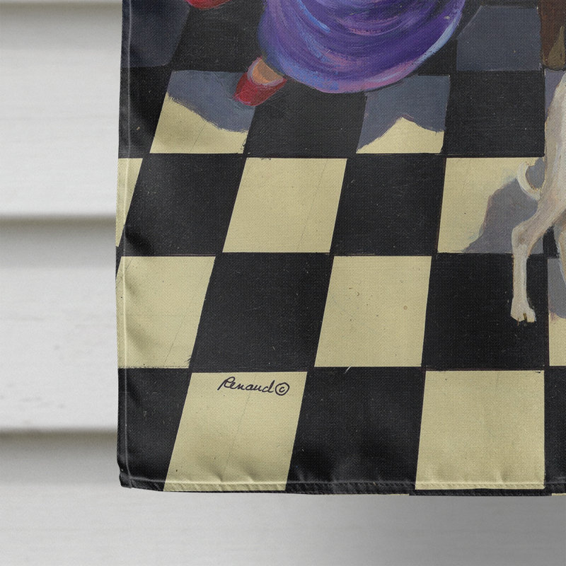 Drapeau de maison Hvidovre Sheltie Halloween en polyester à 2 faces 3 x 2 pi, Whippet élégance et grâce