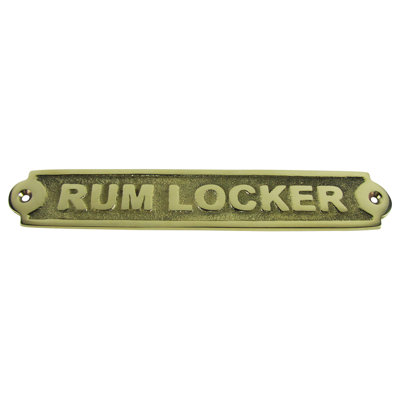 Solid Brass Ships Plaque