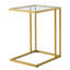 Glass Top C Table End Table-1339837520