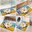 Tapis de bain floraux minces antidérapants lavables à la machine-724436635