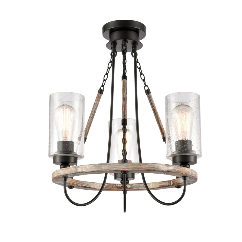 Lustre empire à 3 lumières DEL Drazic