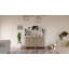 Commode combinée en bois massif à 6 tiroirs Harleen-66425933
